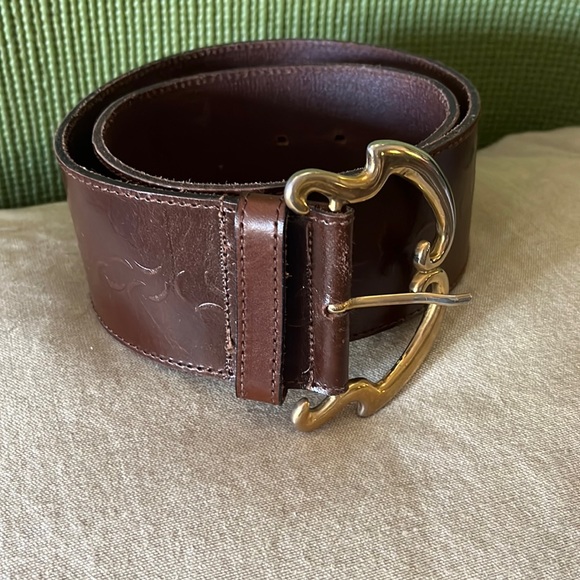 Axcess Accessories - Axcess women’s extra wide leather belt brown size S